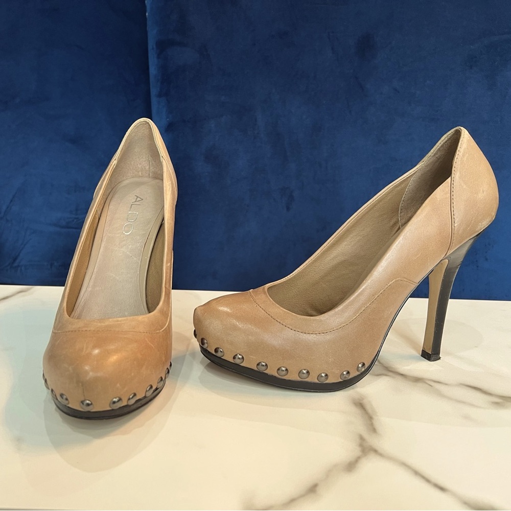 Aldo Tan Leather 5” Heel